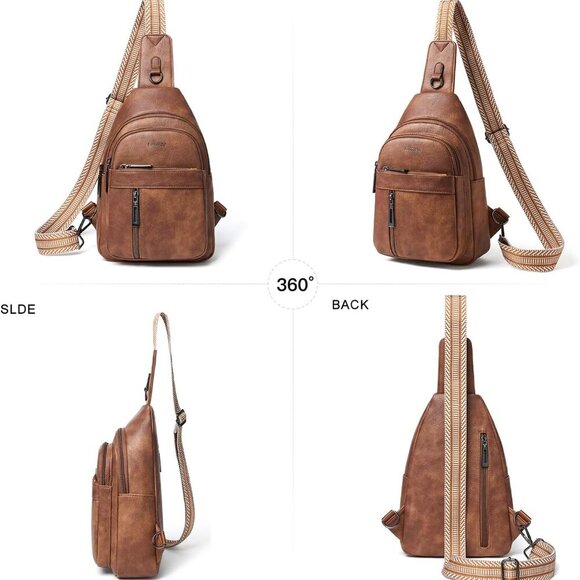 7L Sling Bag For Women Men Backpack Fanny Pack Crossbody Chest Travel Shoulder B - Picture 7 of 8